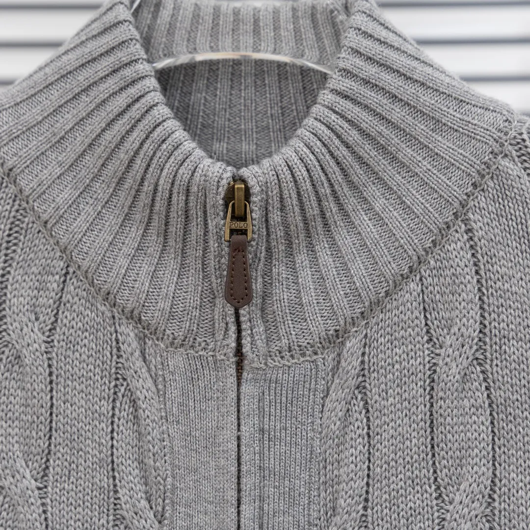 P320 top version (different currencies). You can scan the code to enter the official website. Style: Ralph Lauren POLO Ralph Lauren small label embroidered knitted old money style zipper cardigan jacket. Color: Picture color. Size: S-XL. Fabric: pure cotton. Accessories: full set of customized accessories. No gender distinction. Same style for men and women.